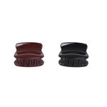 Set 2 clesti de par Dama plastic PAMI, 5cm, AP-D621-448 Grena fotografia produsului View 2 S