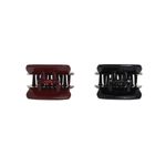 Set 2 clesti de par Dama plastic PAMI, 5cm, AP-D621-448 Grena fotografia produsului View 4 S