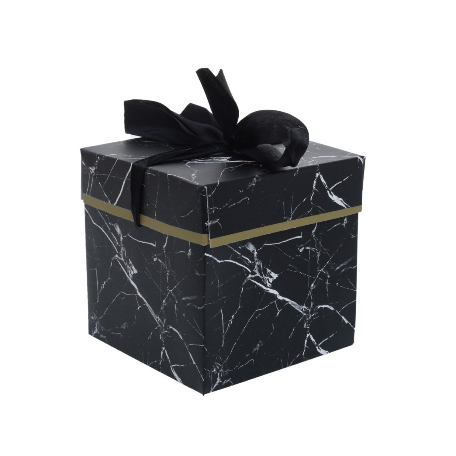 Set 2 cutii cadou PAMI, BX-621-337L, 22x22x22 cm, Alb / Negru fotografia produsului View 4 L