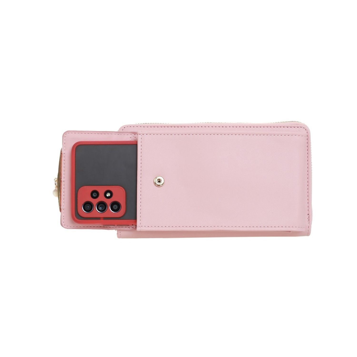 Poseta mini pentru telefon PAMI, PD-1221-379 Roz fotografia produsului View 3 L