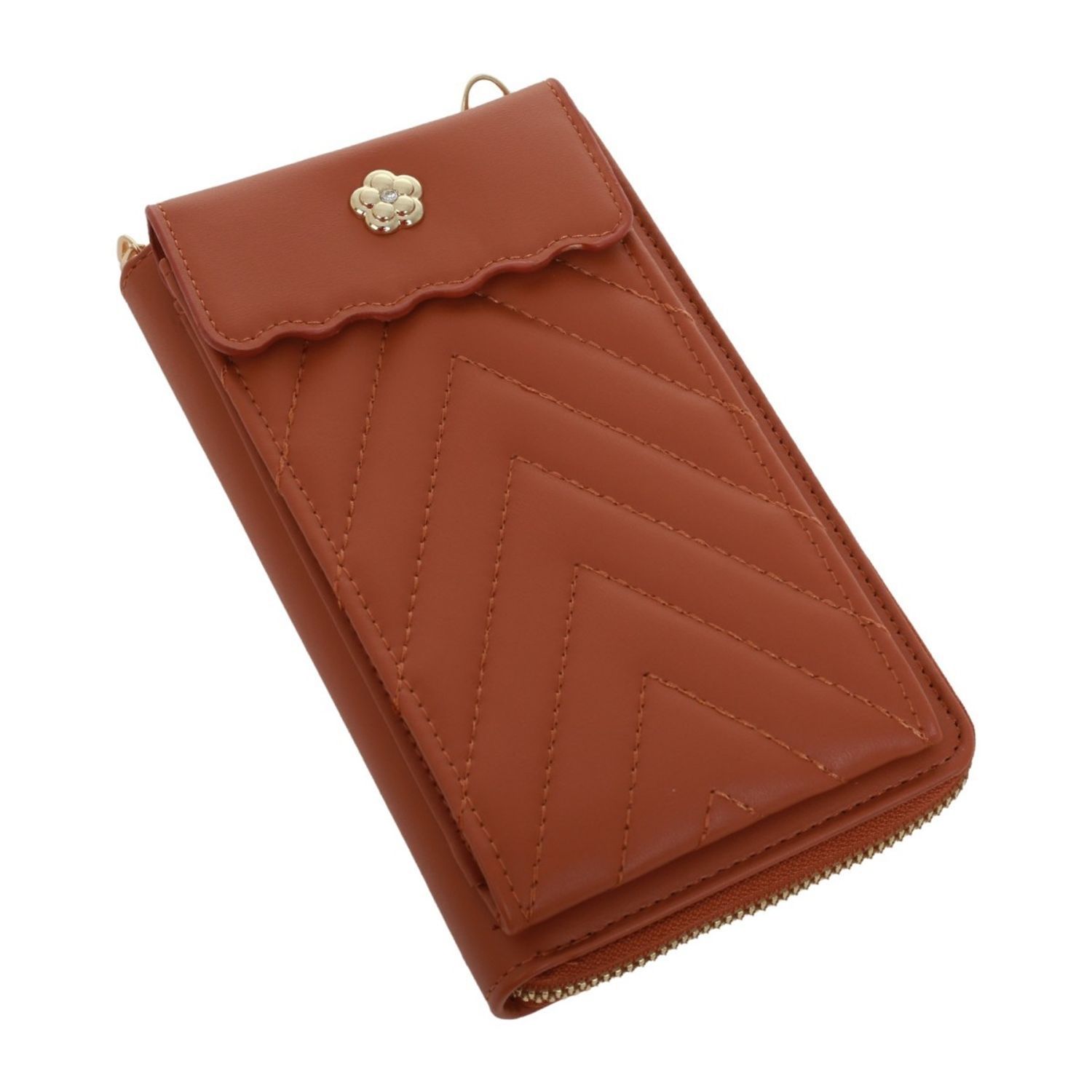 Poseta mini pentru telefon PAMI, PD-1221-376 Camel fotografia produsului View 5 L
