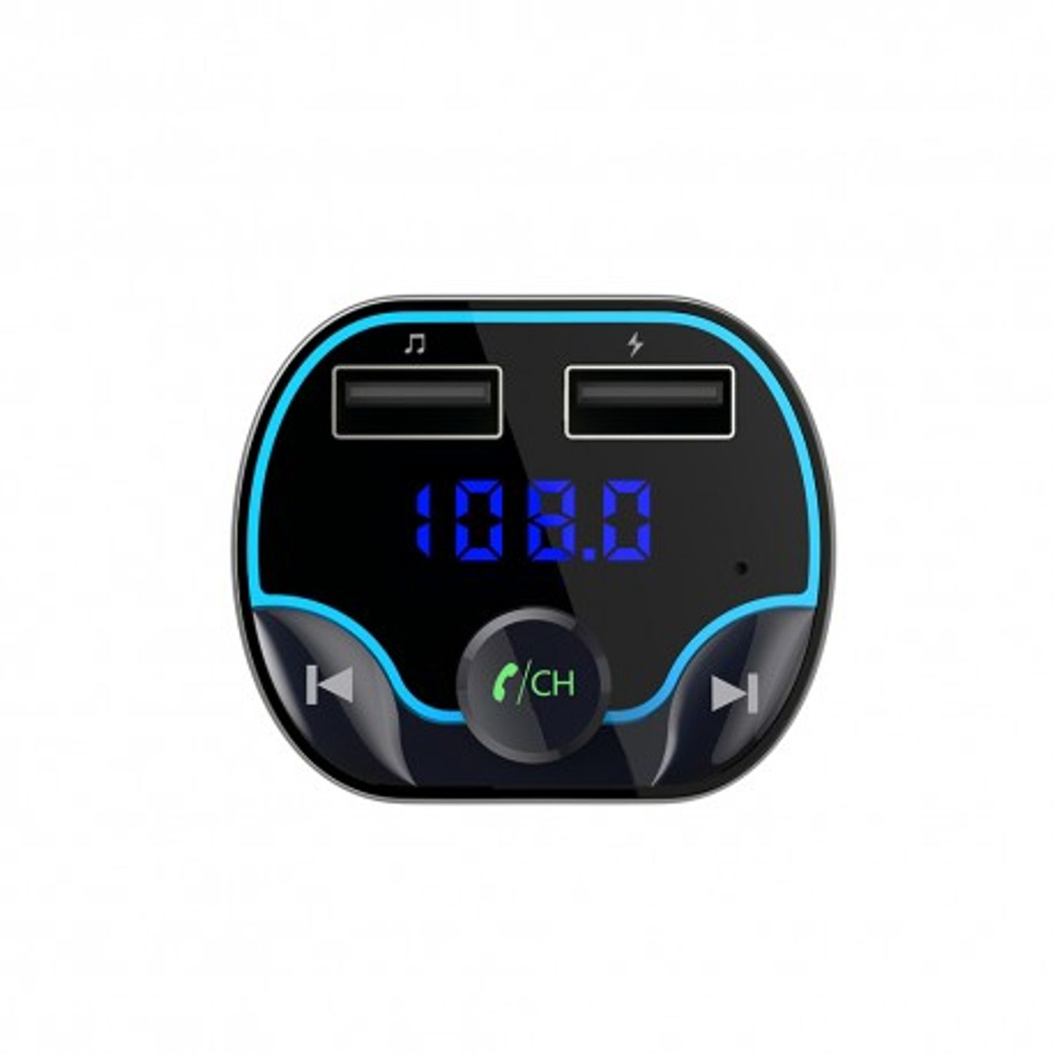 Modulator FM Techstar&reg; T24, Wireless, Bluetooth 4.2, Microfon Integrat, Quick Charge, Slot MicroSD, Voltaj Baterie fotografia produsului View 3 L