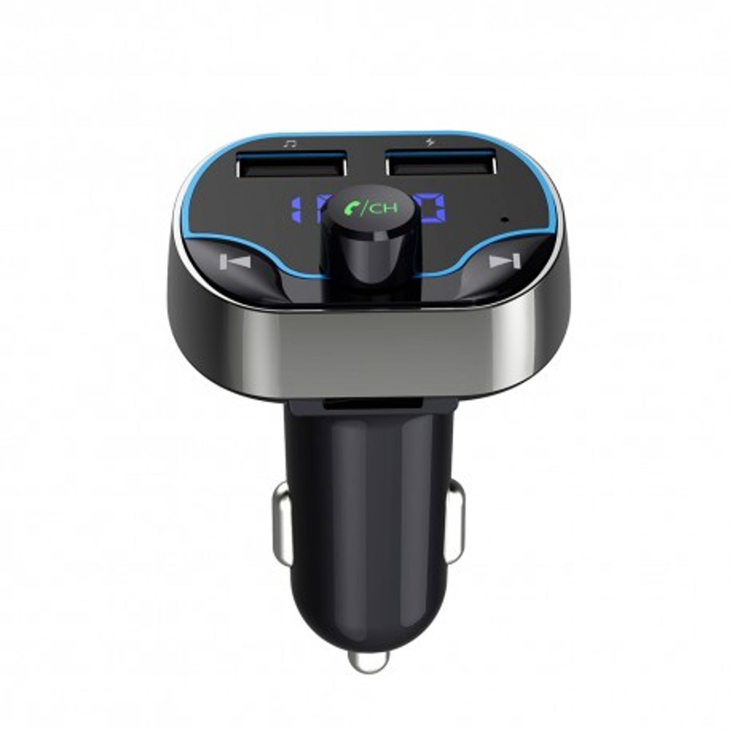 Modulator FM Techstar&reg; T24, Wireless, Bluetooth 4.2, Microfon Integrat, Quick Charge, Slot MicroSD, Voltaj Baterie fotografia produsului View 2 L