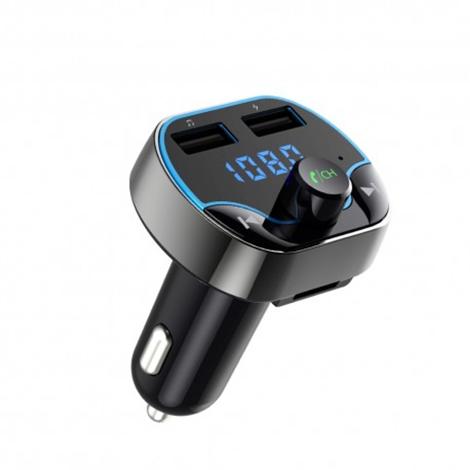 Modulator FM Techstar&reg; T24, Wireless, Bluetooth 4.2, Microfon Integrat, Quick Charge, Slot MicroSD, Voltaj Baterie fotografia produsului View 4 L