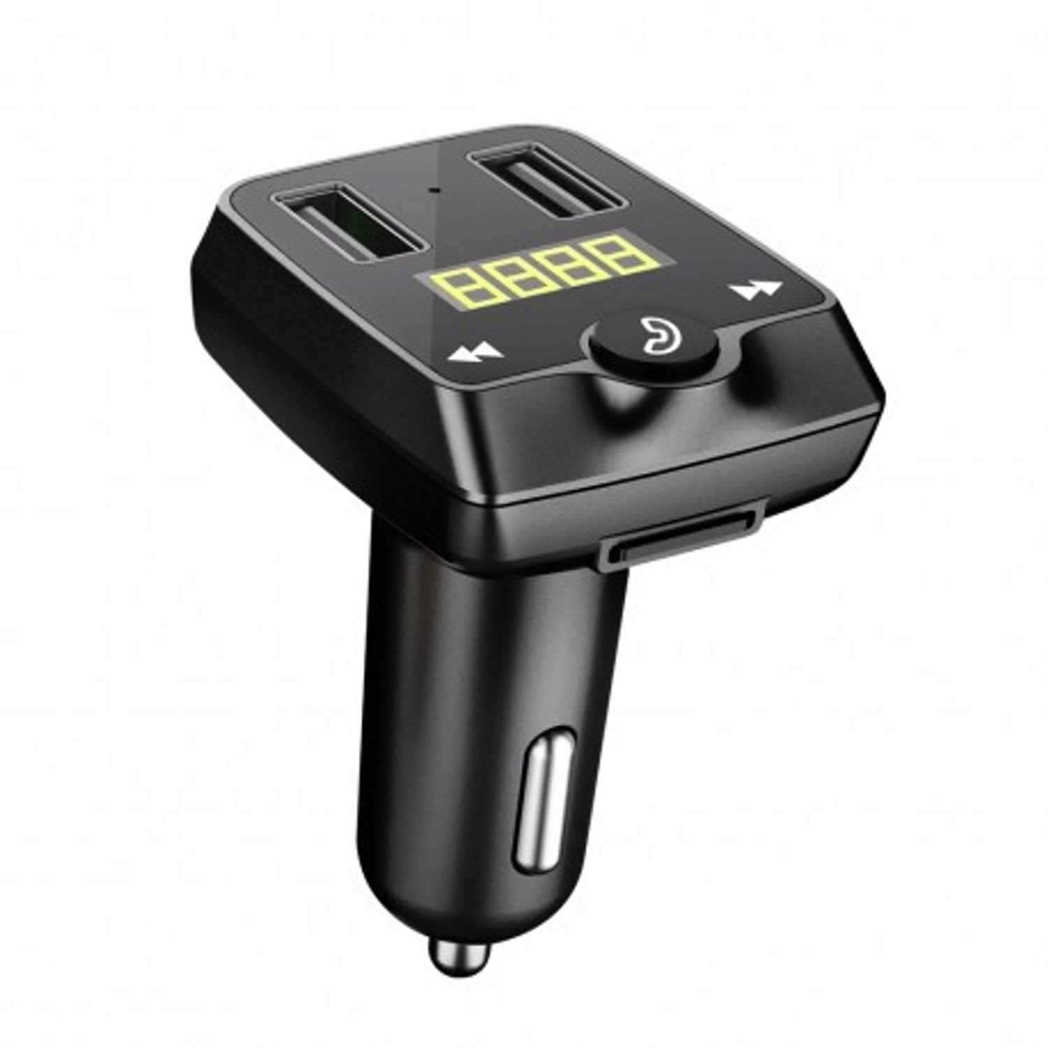 Modulator FM Techstar&reg; T22, Wireless, Bluetooth 4.2, Microfon Integrat, Quick Charge, Afisare Voltaj, Slot MicroSD fotografia produsului
