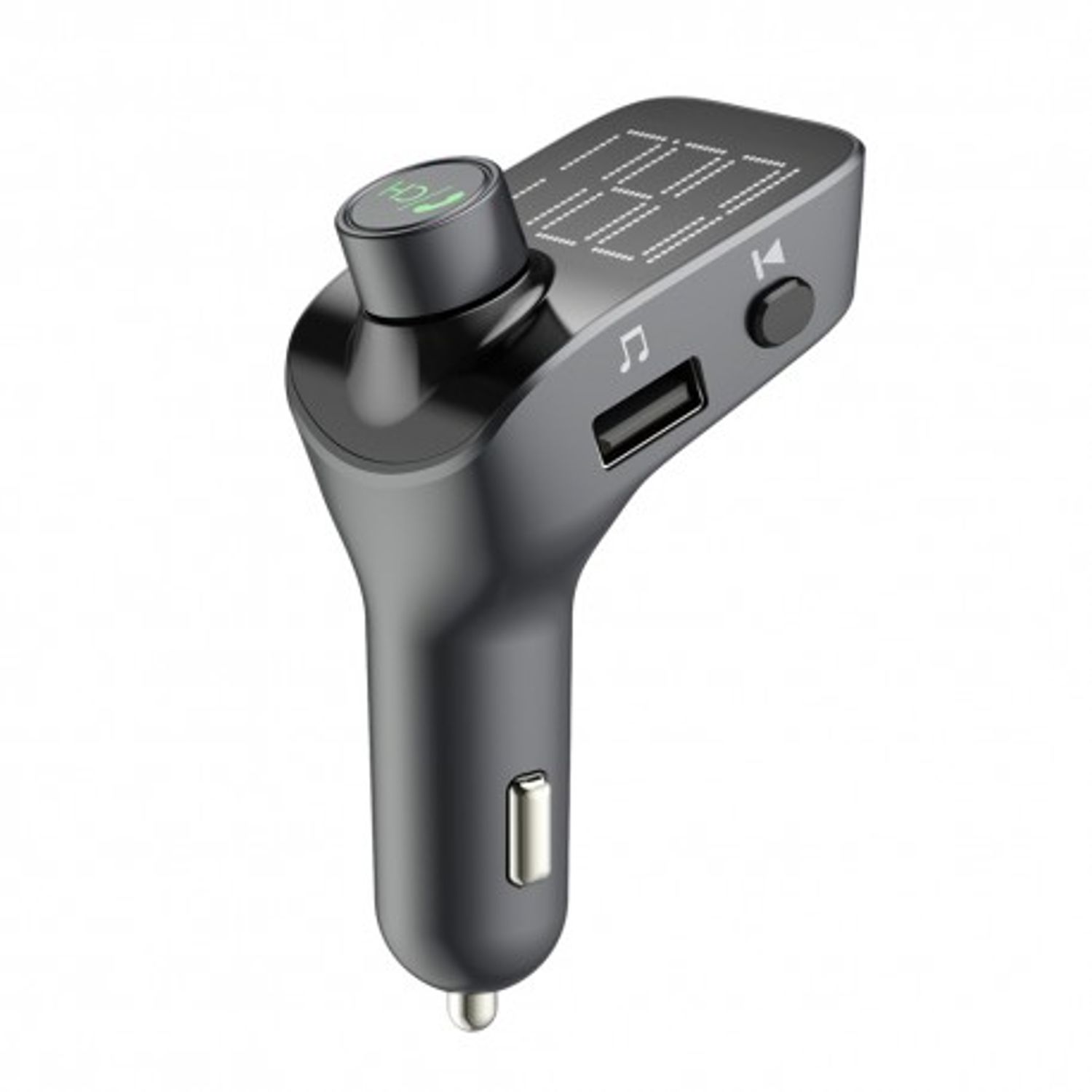 Modulator FM Techstar&reg; T15, Wireless, Bluetooth 5.0, Microfon Integrat, Quick Charge, Slot MicroSD, AUX IN, Voltaj Bat fotografia produsului