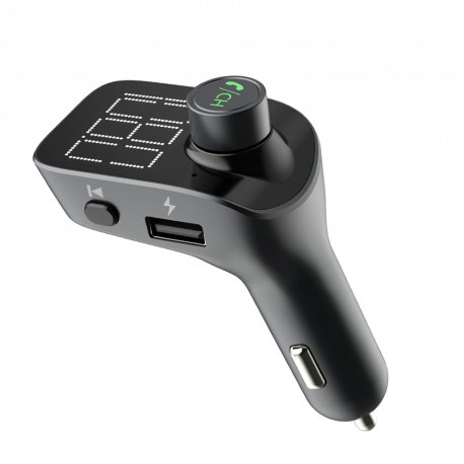 Modulator FM Techstar&reg; T15, Wireless, Bluetooth 5.0, Microfon Integrat, Quick Charge, Slot MicroSD, AUX IN, Voltaj Bat fotografia produsului View 4 L