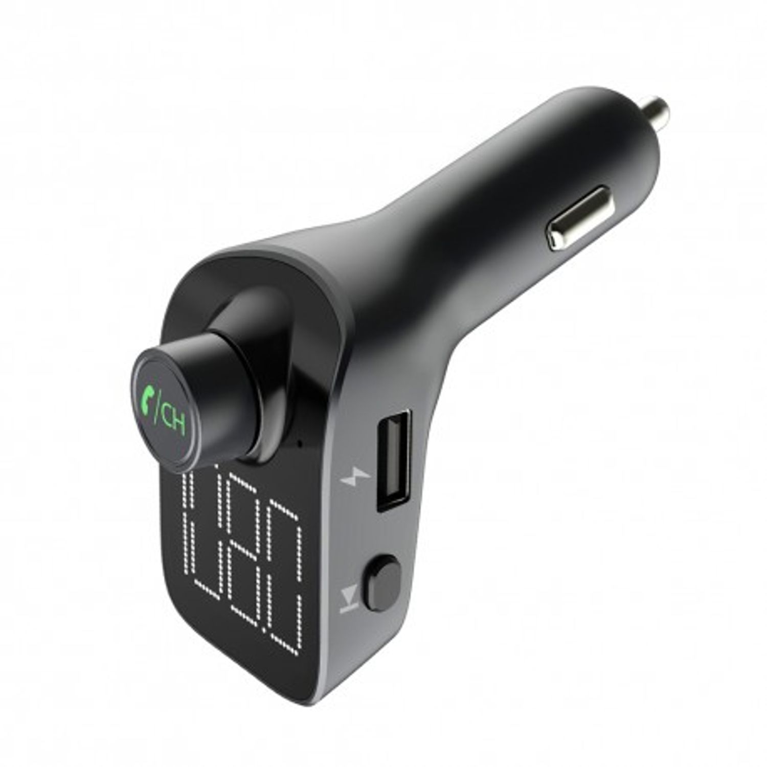 Modulator FM Techstar&reg; T15, Wireless, Bluetooth 5.0, Microfon Integrat, Quick Charge, Slot MicroSD, AUX IN, Voltaj Bat fotografia produsului View 2 L