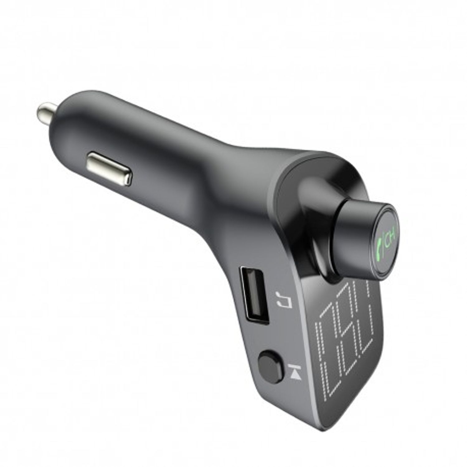 Modulator FM Techstar&reg; T15, Wireless, Bluetooth 5.0, Microfon Integrat, Quick Charge, Slot MicroSD, AUX IN, Voltaj Bat fotografia produsului View 5 L