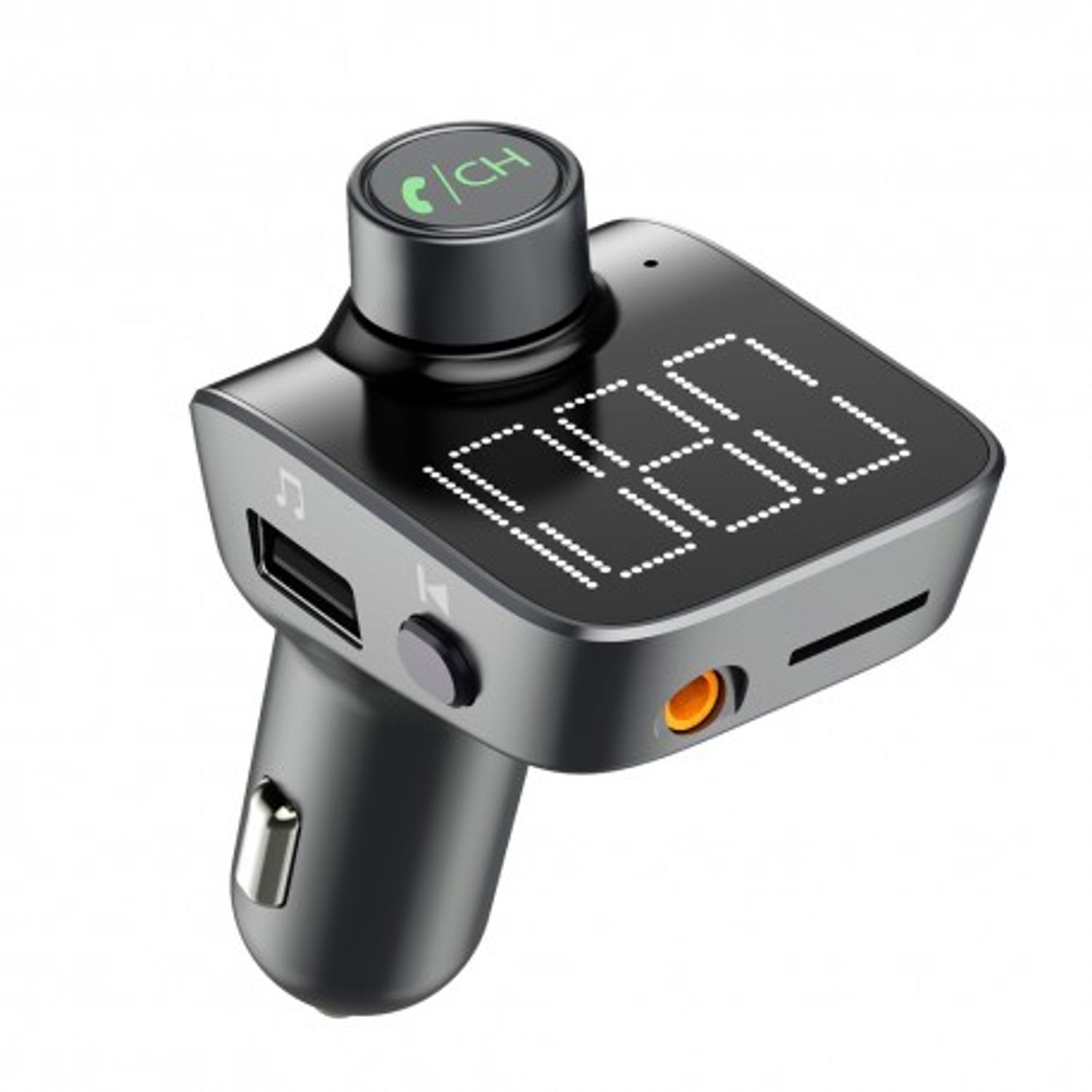 Modulator FM Techstar&reg; T15, Wireless, Bluetooth 5.0, Microfon Integrat, Quick Charge, Slot MicroSD, AUX IN, Voltaj Bat fotografia produsului View 6 L