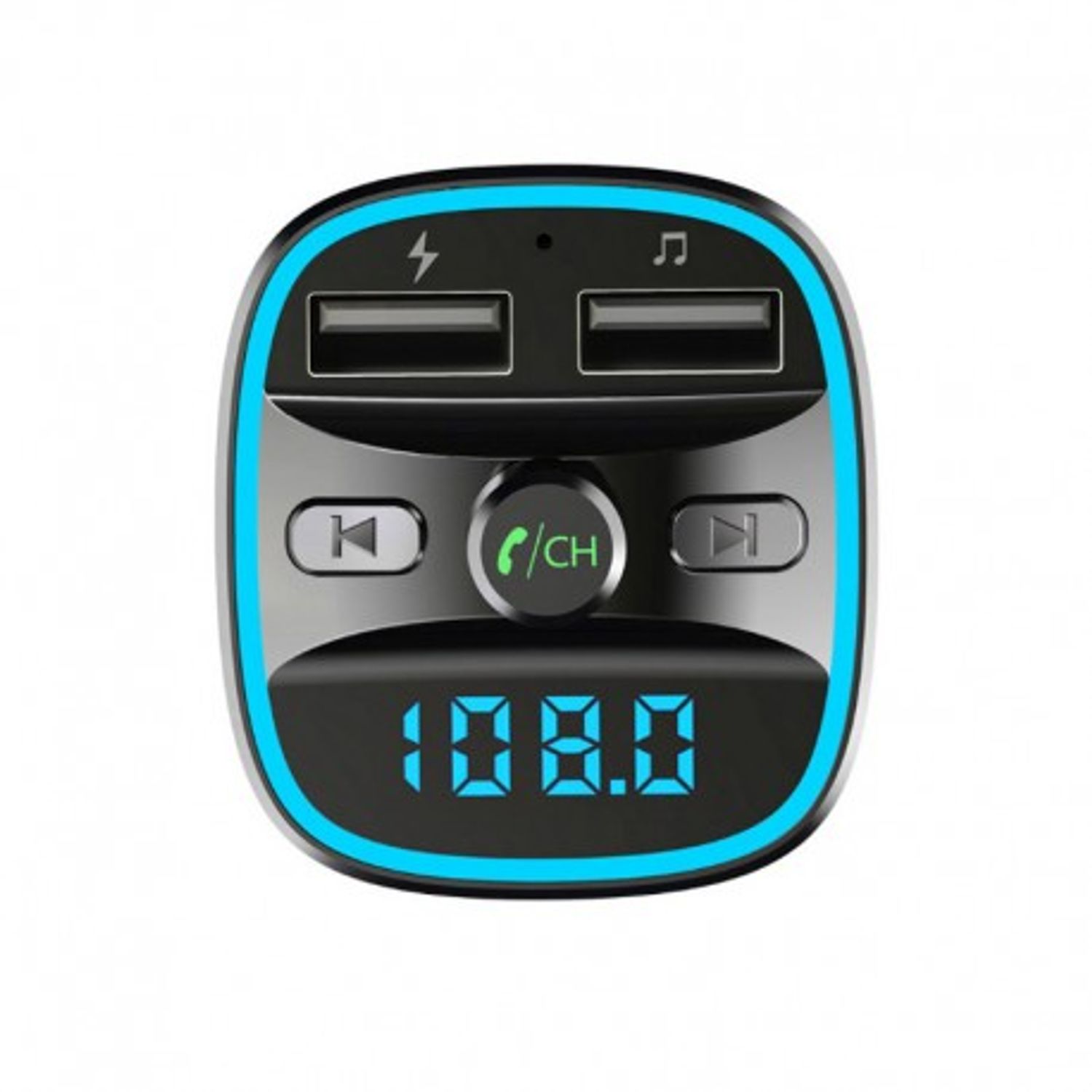 Modulator FM Techstar&reg; T25, Wireless, Bluetooth 5.0, Microfon Integrat, Quick Charge, Slot MicroSD, Ambient Light fotografia produsului View 5 L