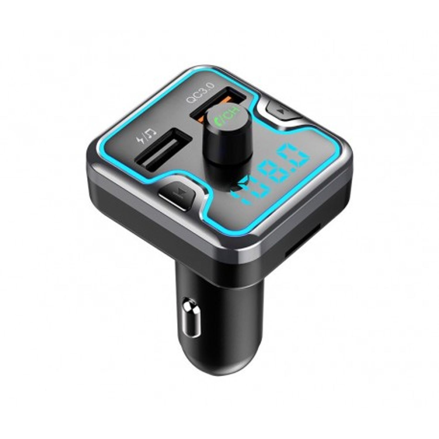 Modulator FM Techstar&reg; T45Q, Wireless, Bluetooth 5.0, Microfon Integrat, Quick Charge 3.0, Slot MicroSD, Ambient Light fotografia produsului View 7 L