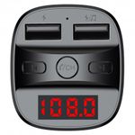Modulator FM Techstar&reg; T60, Wireless, Bluetooth 5.0, FM Transmitator, Voltaj Baterie, 2 x USB, Slot MicroSD fotografia produsului View 5 S