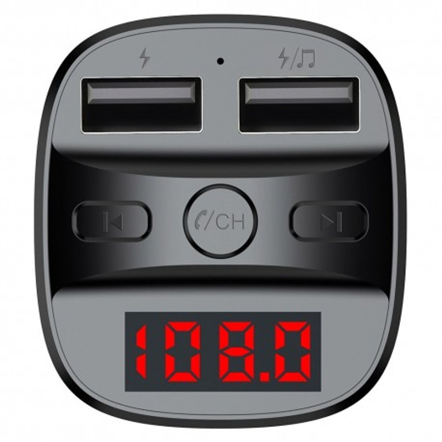 Modulator FM Techstar&reg; T60, Wireless, Bluetooth 5.0, FM Transmitator, Voltaj Baterie, 2 x USB, Slot MicroSD fotografia produsului View 5 L