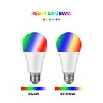 Bec Smart Techstar&reg; Wireless 2.4GHz, RGBW, 9W, E27, Lumina Calda, Lumina Rece fotografia produsului View 5 S