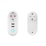 Priza Smart Techstar&reg;, Wireless 2,4GHz, 2 x USB, Smart Home, Google Home. Amazon Echo, Alexa fotografia produsului View 4 S