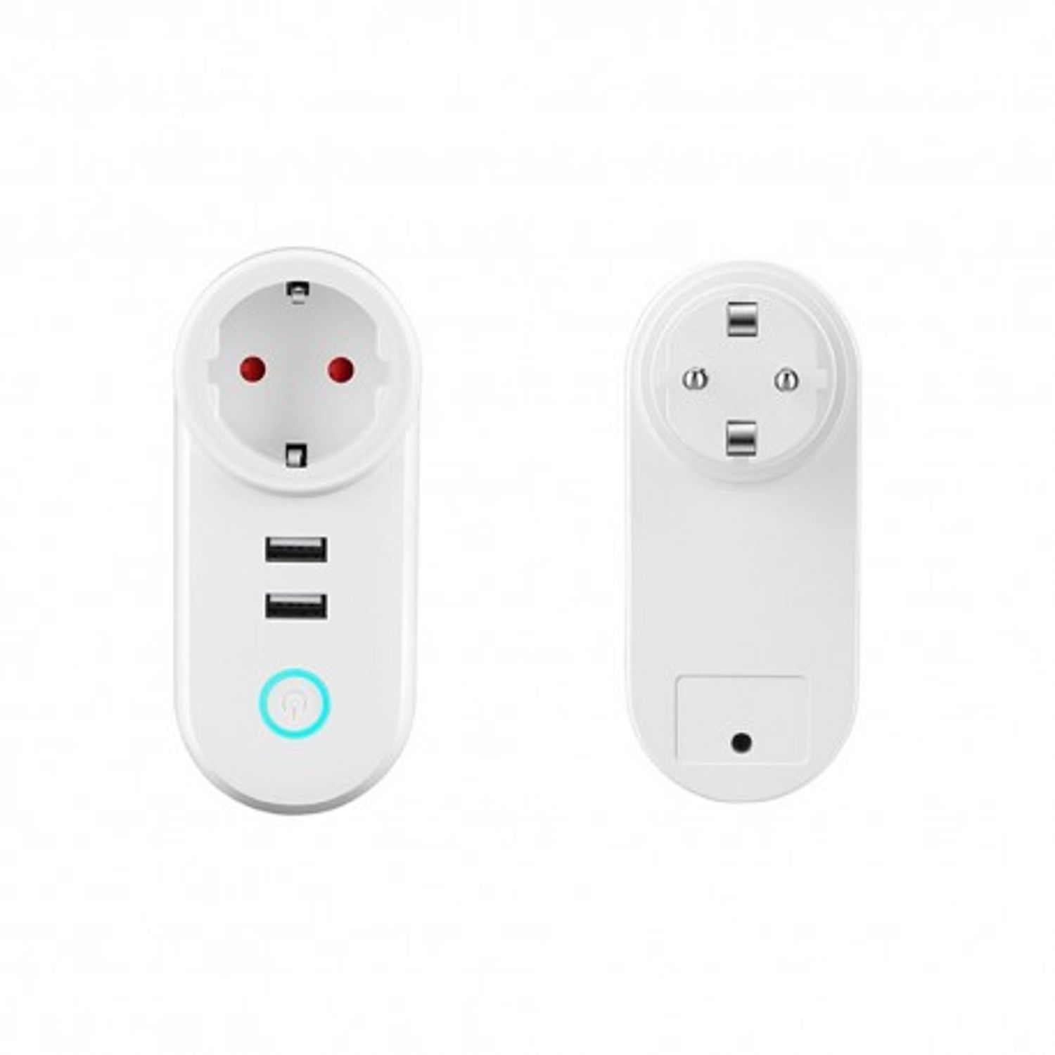 Priza Smart Techstar&reg;, Wireless 2,4GHz, 2 x USB, Smart Home, Google Home. Amazon Echo, Alexa fotografia produsului View 4 L