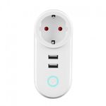 Priza Smart Techstar&reg;, Wireless 2,4GHz, 2 x USB, Smart Home, Google Home. Amazon Echo, Alexa fotografia produsului
