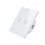 Intrerupator Touch Techstar&reg;, Sticla Securizata, Design Modern, Iluminare LED, 2 Faze, Alb fotografia produsului View 7 S
