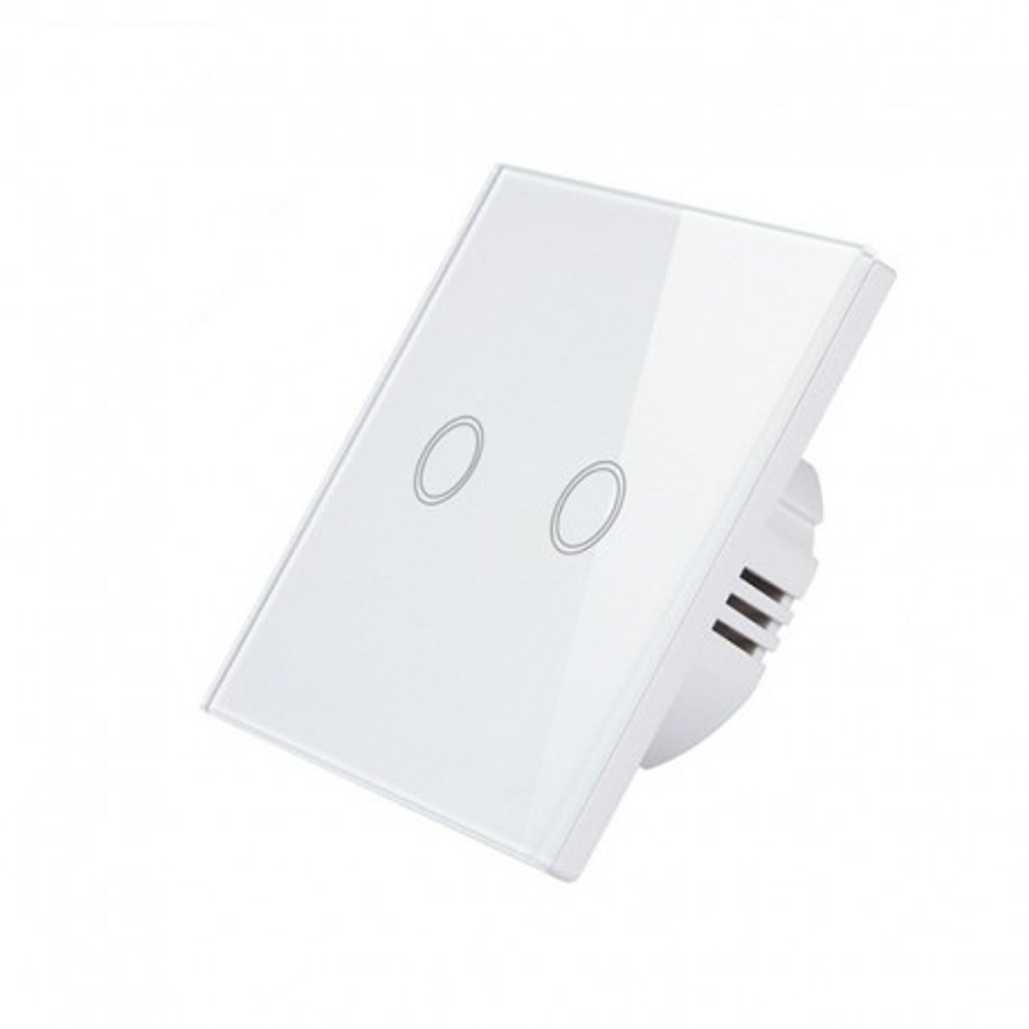 Intrerupator Touch Techstar&reg;, Sticla Securizata, Design Modern, Iluminare LED, 2 Faze, Alb fotografia produsului View 7 L