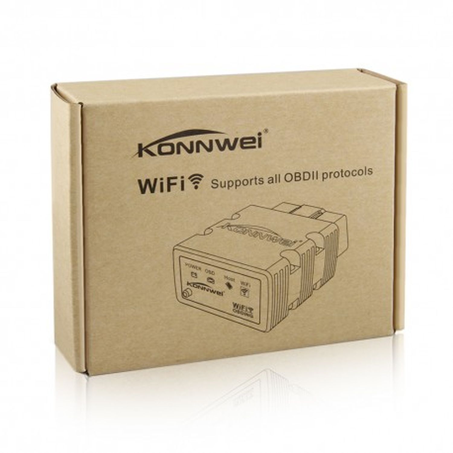 Diagnoza OBD2 KONNWEI KW902, White, Bluetooth, Android, PC, ELM 327 OBDII, PIC18F25K80 fotografia produsului