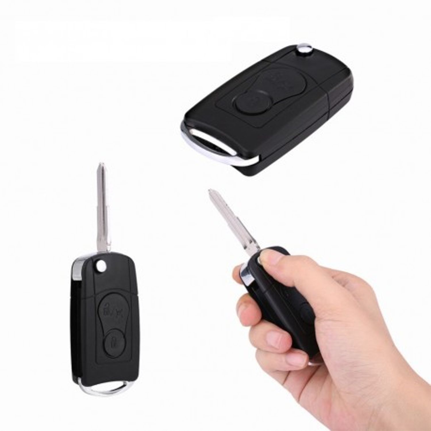Carcasa Cheie Auto Techstar&reg; SSang Yong, Actyon, Kyron, Rexton , 2 Butoane fotografia produsului View 6 L