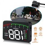 Ecran HUD Techstar&reg; Head-Up Display, Proiector Parbriz, Afisare Multiple Informatii, Conexiune OBD2 fotografia produsului