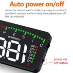 Ecran HUD Techstar&reg; Head-Up Display, Proiector Parbriz, Afisare Multiple Informatii, Conexiune OBD2 fotografia produsului View 2 S