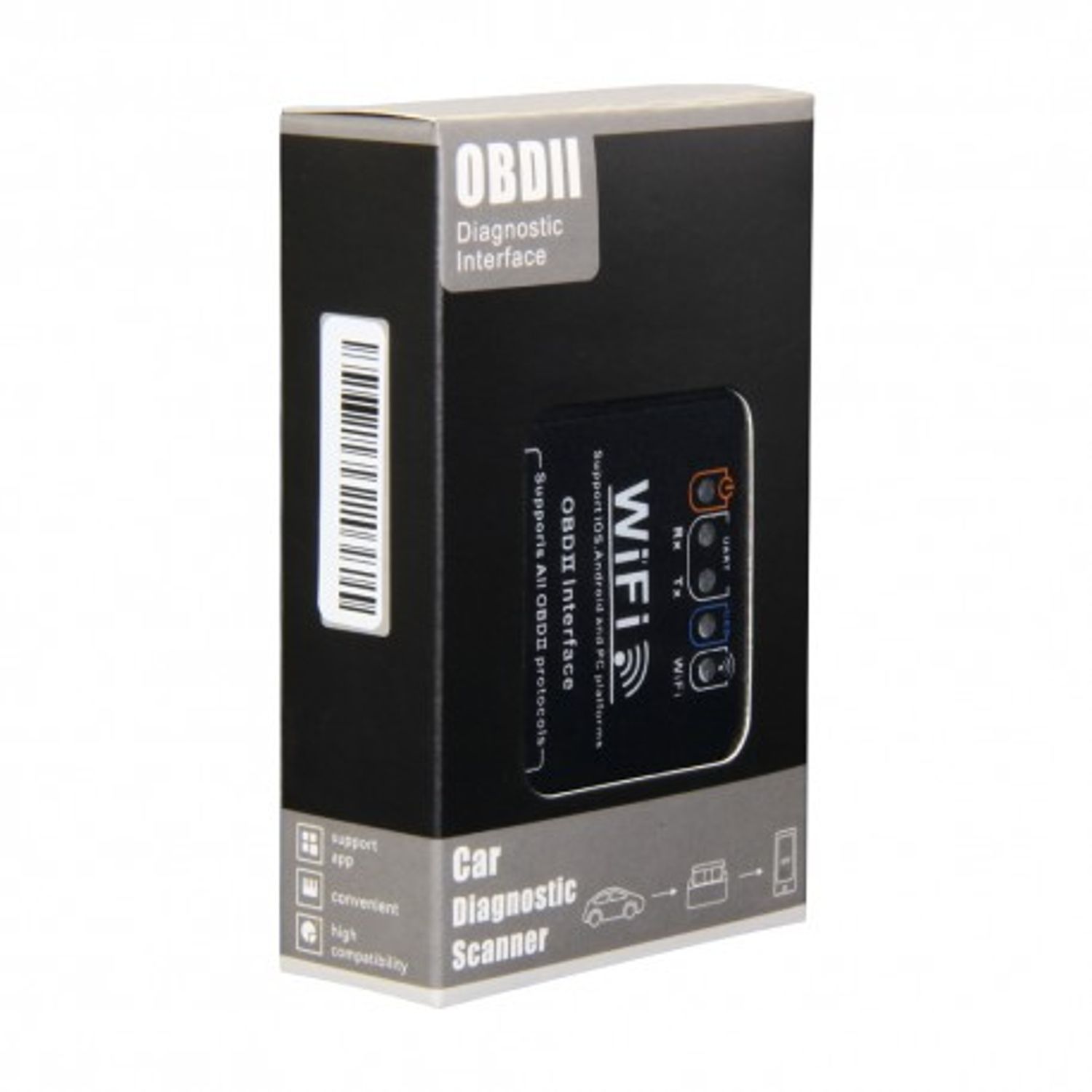 Interfata Diagnoza Auto Techstar OBD2 WiFi cu Cip ELM v1.5 Torque fotografia produsului View 7 L