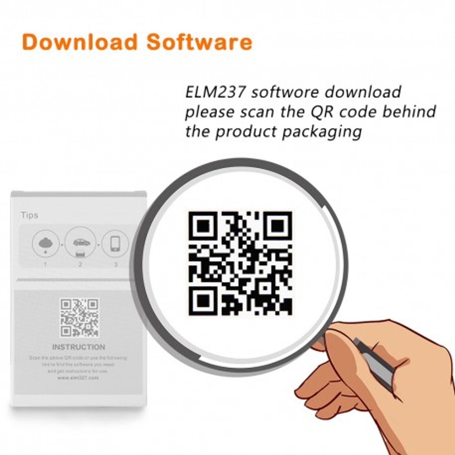 Interfata Diagnoza Auto Techstar OBD2 WiFi cu Cip ELM v1.5 Torque fotografia produsului View 4 L