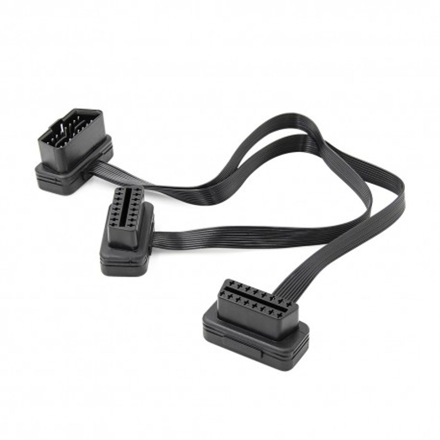 Prelungitor Cablu Techstar&reg;, Adaptor Auto 2 in 1 la OBD2 16 Pin, 30cm fotografia produsului View 3 L