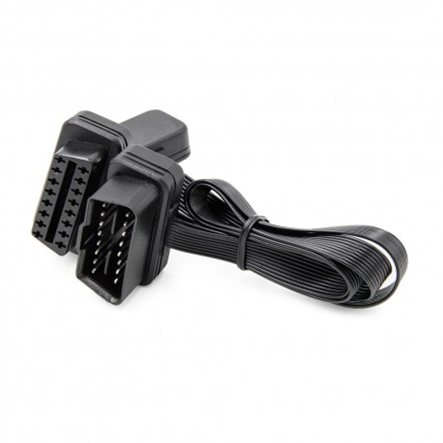 Prelungitor Cablu Techstar&reg;, Adaptor Auto 2 in 1 la OBD2 16 Pin, 30cm fotografia produsului View 5 L