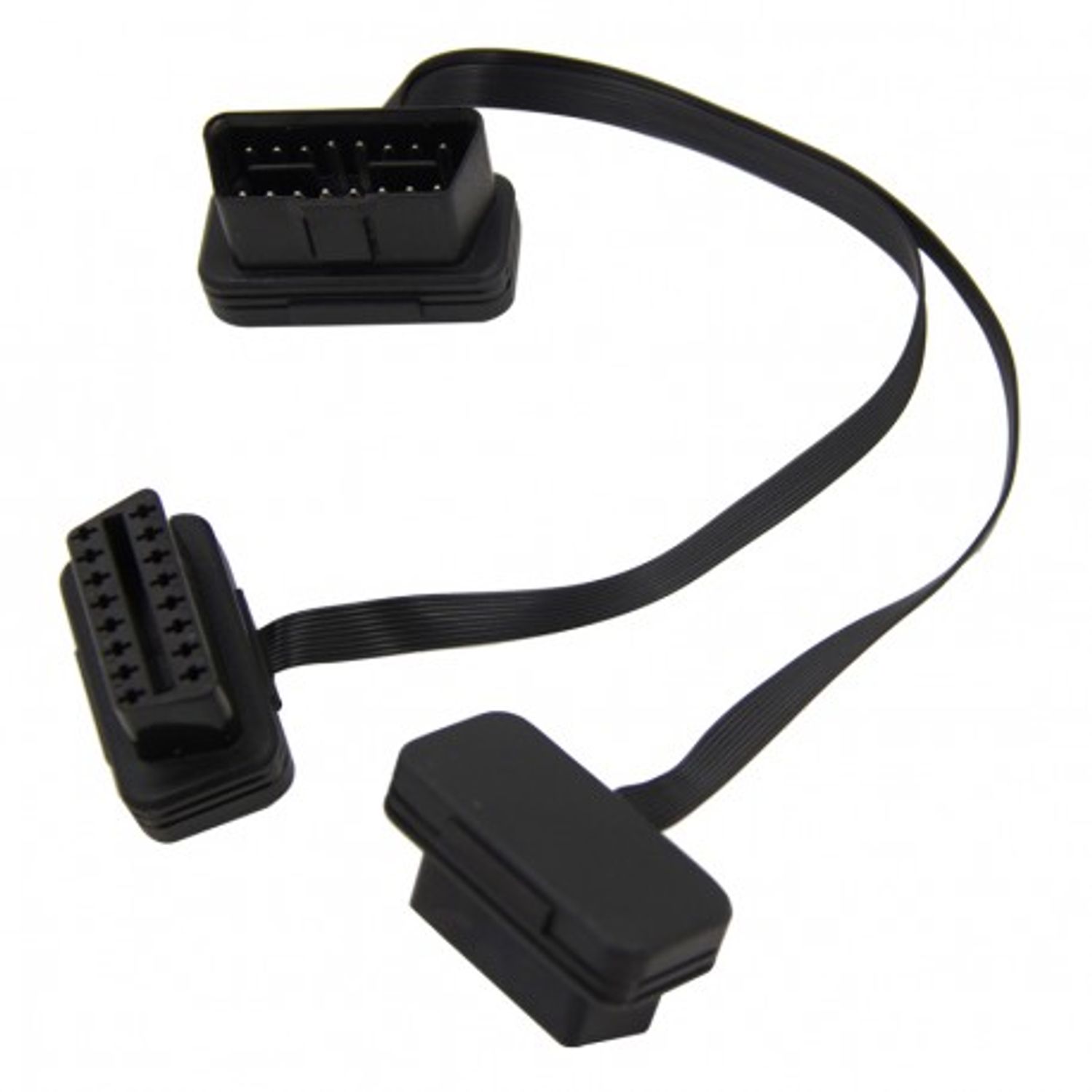 Prelungitor Cablu Techstar&reg;, Adaptor Auto 2 in 1 la OBD2 16 Pin, 30cm fotografia produsului View 12 L