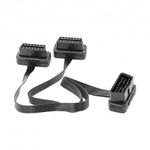Prelungitor Cablu Techstar&reg;, Adaptor Auto 2 in 1 la OBD2 16 Pin, 30cm fotografia produsului