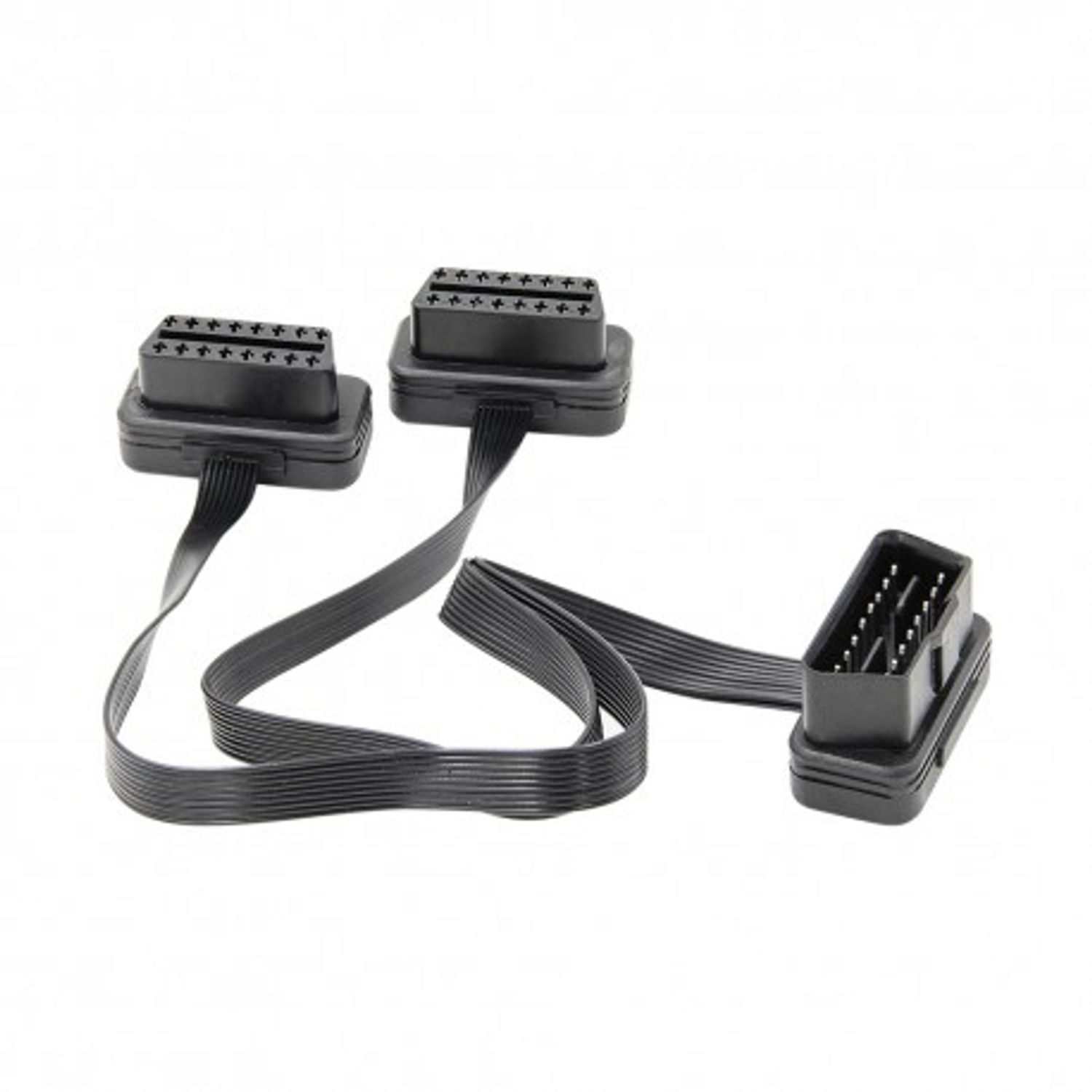 Prelungitor Cablu Techstar&reg;, Adaptor Auto 2 in 1 la OBD2 16 Pin, 30cm fotografia produsului