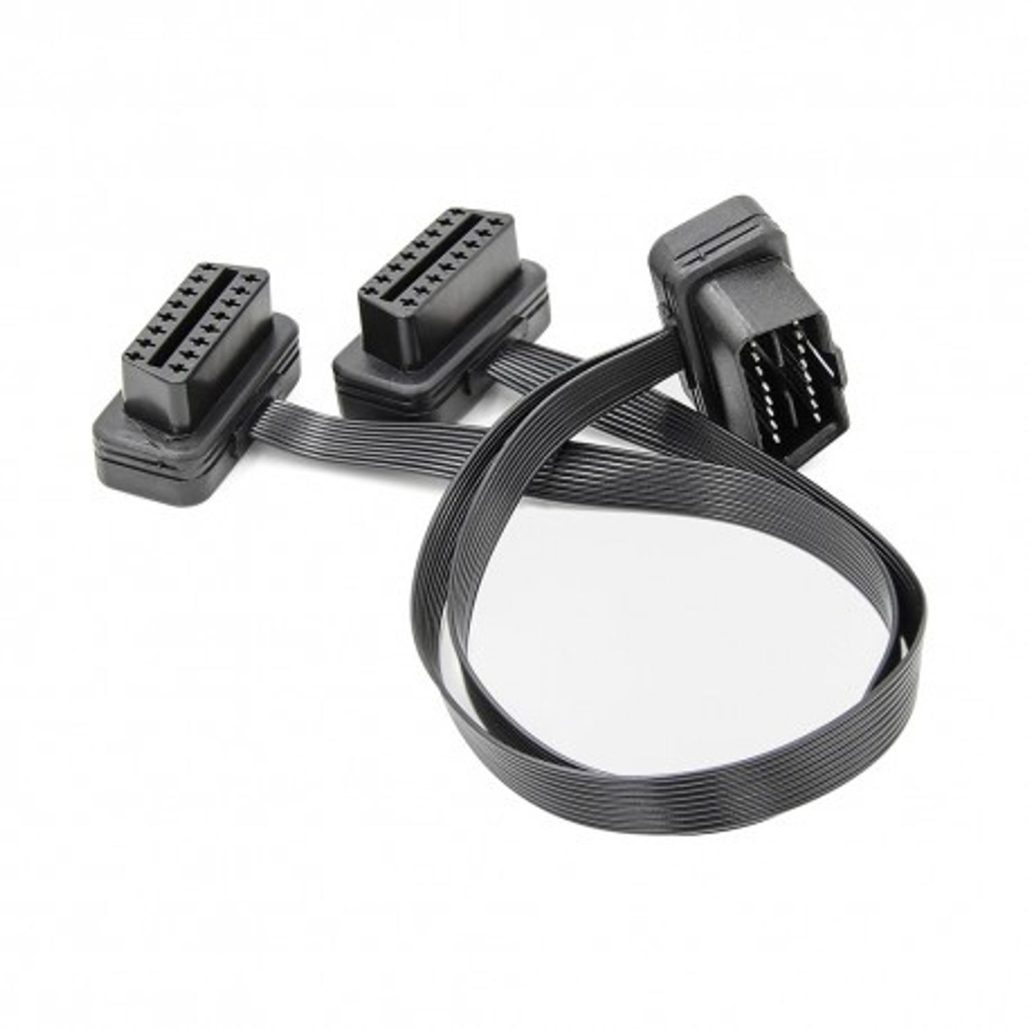 Prelungitor Cablu Techstar&reg;, Adaptor Auto 2 in 1 la OBD2 16 Pin, 30cm fotografia produsului View 6 L