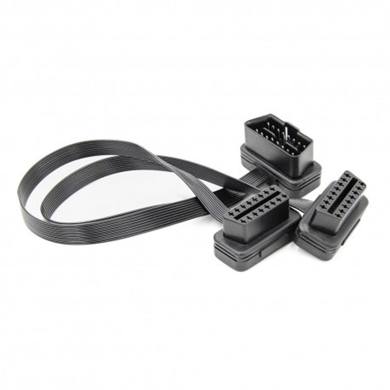 Prelungitor Cablu Techstar&reg;, Adaptor Auto 2 in 1 la OBD2 16 Pin, 30cm fotografia produsului View 2 L
