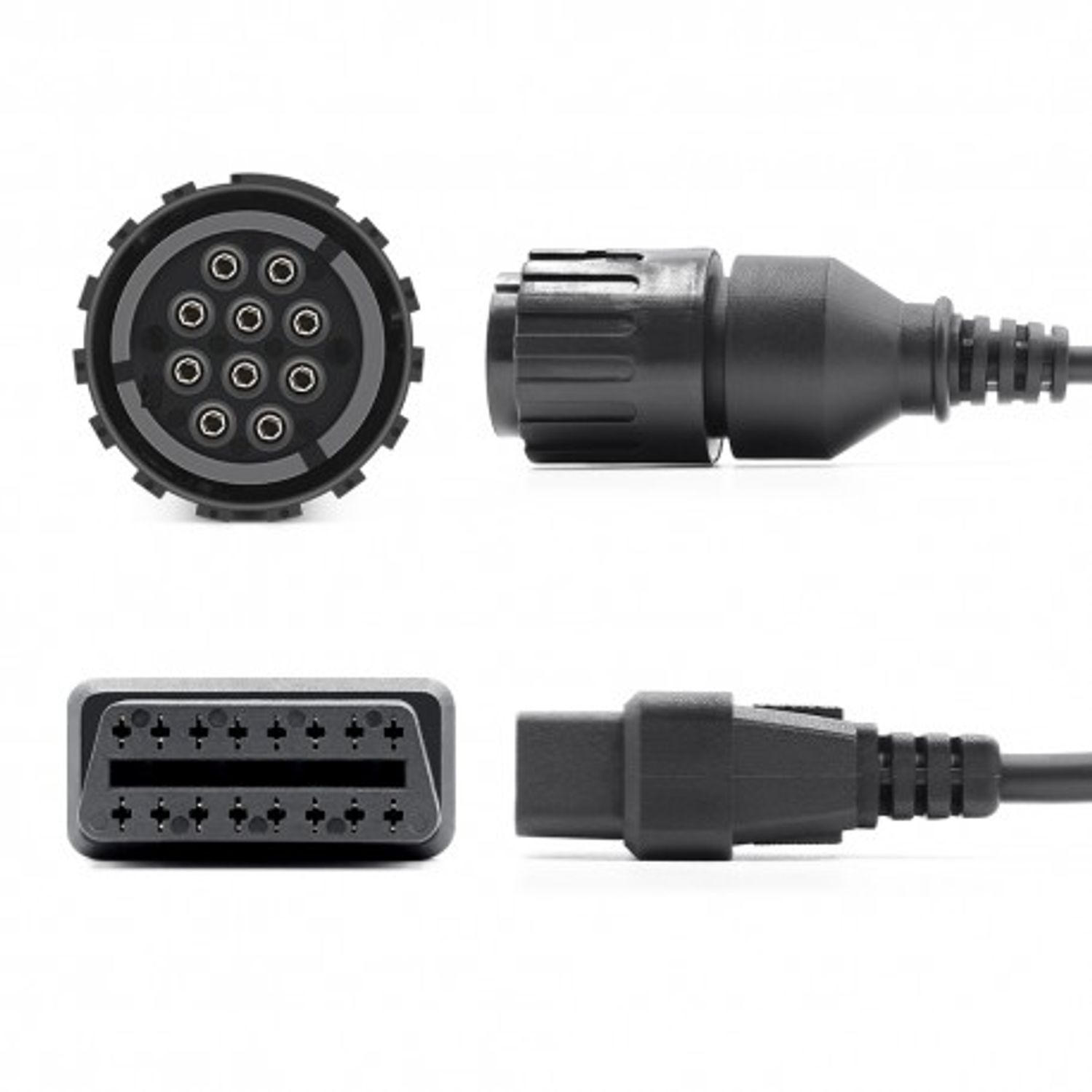 Cablu Adaptor Moto Techstar&reg;, BMW, ICOM-D, 10 Pin la OBD2 16 Pin fotografia produsului View 7 L
