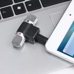 Microfon Super Mini Techstar&reg;, Stereo, Pentru Telefon, Laptop, Tableta, Interviu, Portabil, 90&deg; Mobil fotografia produsului View 8 S