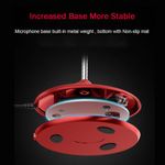 Microfon 360&deg; Premium Techstar&reg; Rosu, Pentru Birou, Studio, Voice, Gaming, Chat, USB, Baza Solida fotografia produsului