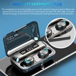 Casti F9 Smart Techstar&reg;, Wireless, Bluetooth V5.0, SplashResistent, Touch, iOS, 1200mAh, Android, Negru fotografia produsului View 7 S