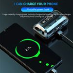 Casti F9 Smart Techstar&reg;, Wireless, Bluetooth V5.0, SplashResistent, Touch, iOS, 1200mAh, Android, Negru fotografia produsului View 5 S