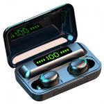 Casti F9 Smart Techstar&reg;, Wireless, Bluetooth V5.0, SplashResistent, Touch, iOS, 1200mAh, Android, Negru fotografia produsului
