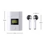 Casti TWS D-19, Techstar&reg;, Wireless, Bluetooth 5.0, HD Audio, Binaural, Android, iOS fotografia produsului View 6 S