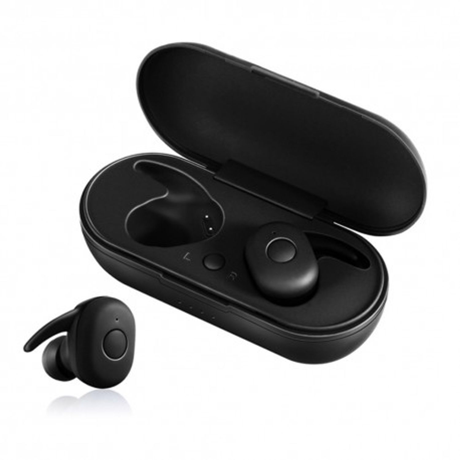 Casti TWS DT-1, Techstar&reg;, Wireless, Bluetooth 5.0, Eliminare Zgomote Fundal, IPX5, Android, iOS fotografia produsului View 3 L