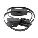 Prelungitor Cablu Auto Techstar&reg;, OBD2, 60 cm, cu Buton ON/OFF fotografia produsului View 4 S