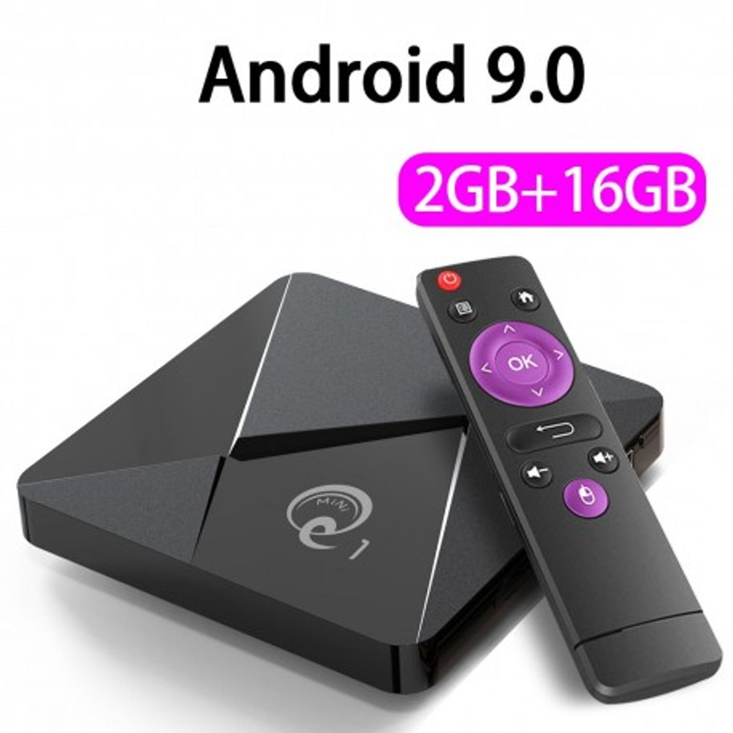 Mini PC TV Box Techstar&reg; Q1 UHD 2GB RAM + 16 ROM, WiFi, Ethernet, USB 2.0 fotografia produsului View 8 L