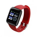 Ceas Smartwatch Techstar&reg; D13 Rosu, Bluetooth 4.0, Compatibil Android & iOS, Unisex, Rezistent la Apa fotografia produsului