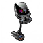 Modulator FM Techstar&reg; T819 NEGRU , Quick Charge, AUX, Bluetooth, USB, Micro SD, Transmitator fotografia produsului View 3 S