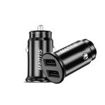 Incarcator Auto Techstar&reg; Dual USB 5V 4.8A Fast Charging Compact fotografia produsului